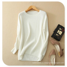 Женский свитер чистый Кашемировый свитер пуловер сплошной цвет с длинным рукавом о шеи